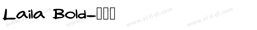 Laila Bold字体转换